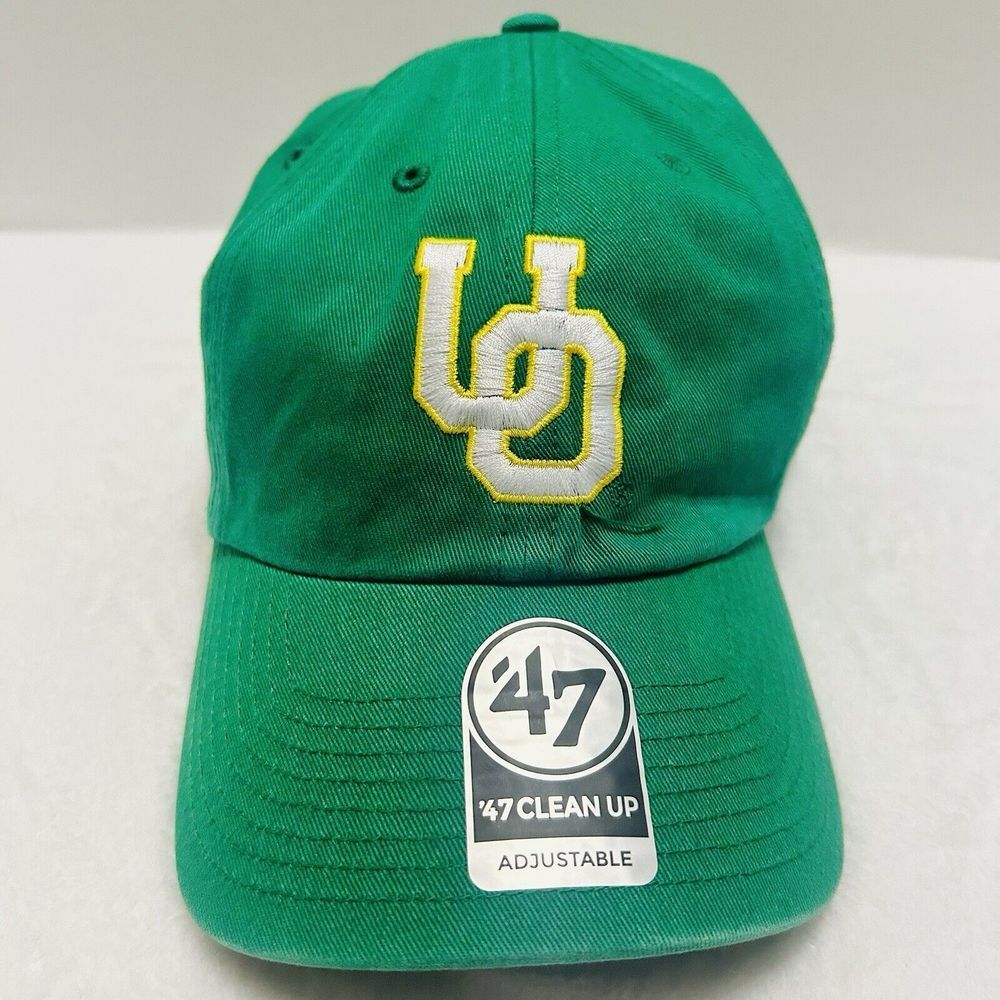 '47 Brand Oregon Ducks CFP Playoffs Clean Up Adjustable Hat Cap‎ Green NCAA - Picture 2 of 6